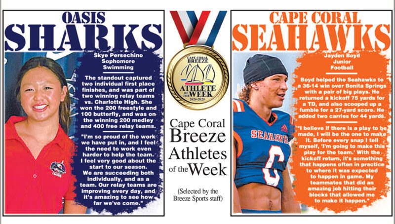 Athletes of the Week | Sept. 13 | Skye Persechino and Jayden Boyd
